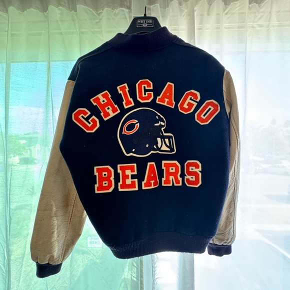 Vintage Wool Chicago Bears Varsity Jacket - Picture 1 of 3